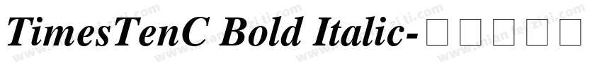 TimesTenC Bold Italic字体转换